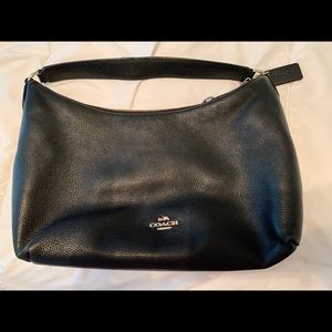 Coach - Large Black Leather Purse